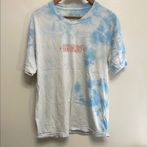 Blue Tie-Dye Men's Short Sleeve Tee